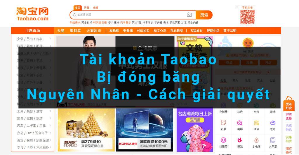 Tài khoản Taobao bị đóng băng, nguyên nhân và giải pháp - Order Taobao