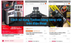 Cách sử dụng Taobao bằng tiếng việt trên điện thoại - ảnh bìa