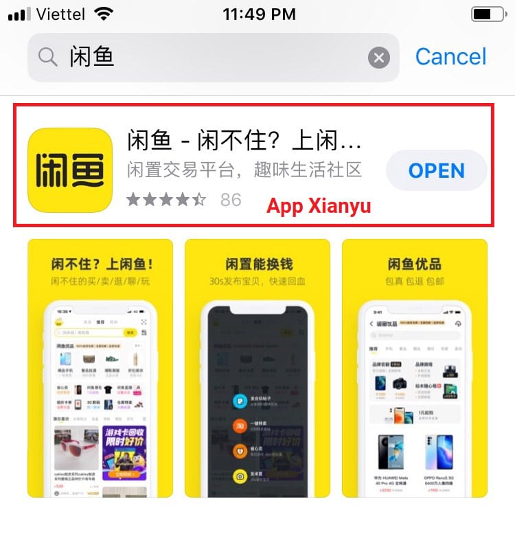 cài đặt app 2taobao xianyu
